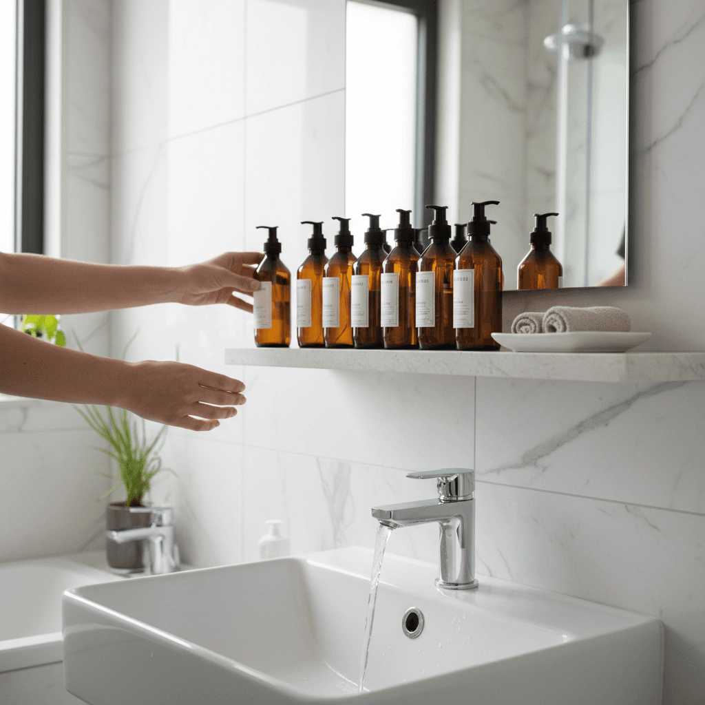 Modern bathroom with quality fixtures